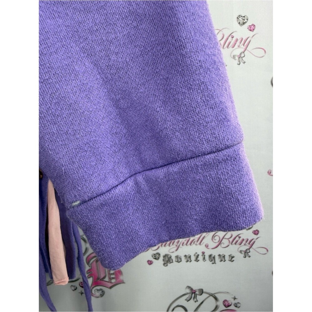 Disney cruise line sweater hoodie Purple Minnie Mouse Lace-Up Hoodie letβs sail - Picture 7 of 11